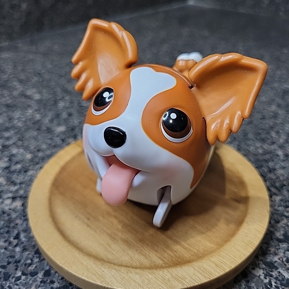 Chubby Puppies Puppy Spin Master Brown Papillon‎ Dog Works Pre-Owned